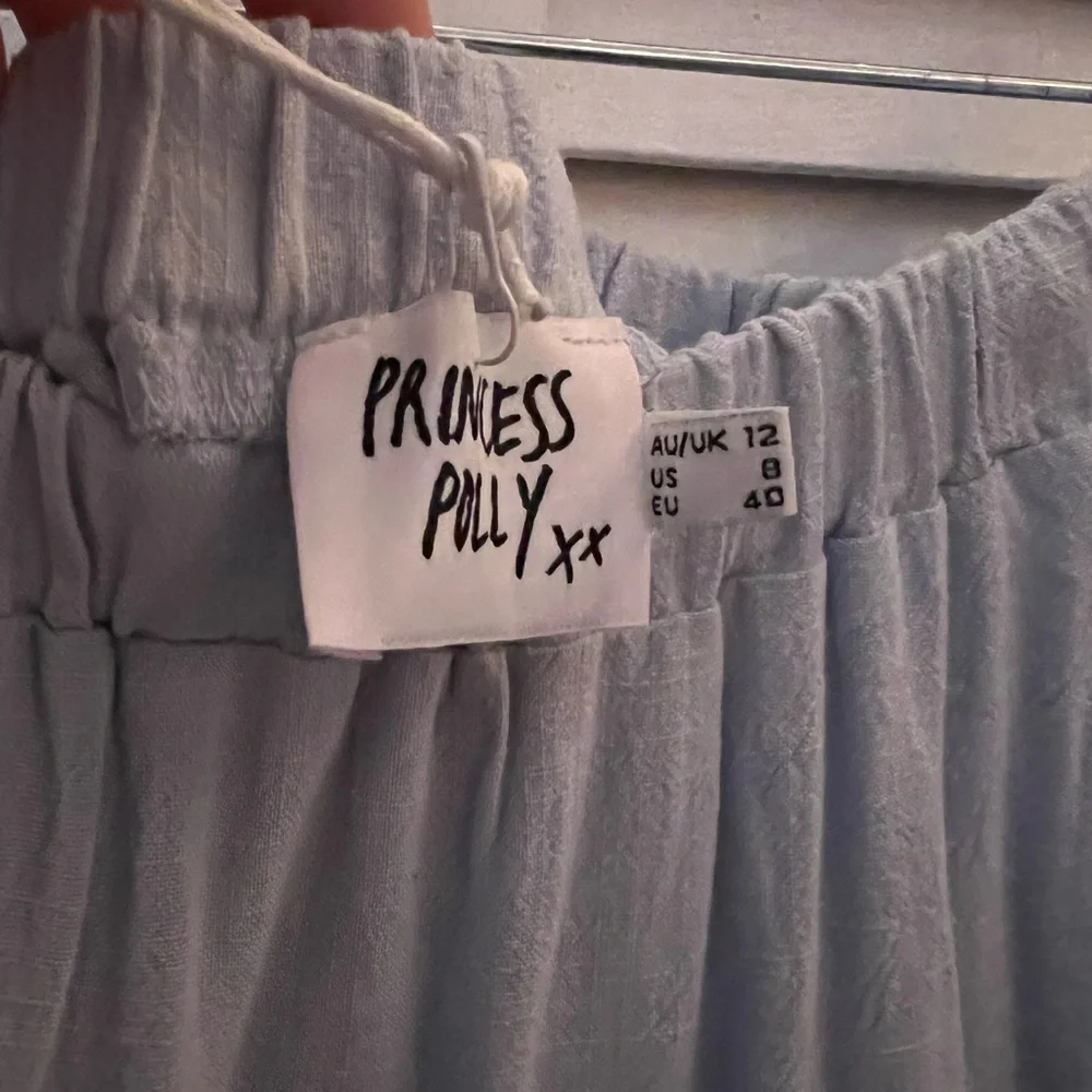 Princess Polly- Addison Mae Mini Skirt- Baby Blue - Picture 5 of 5